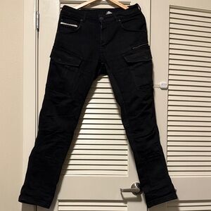 John Doe Men Black Cargo Pants